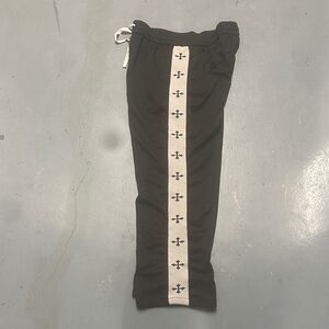 Black Joggers with White Stripe